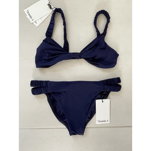 Vitamin A Swim Bralette Bikini Swimsuit Ecolux Zuri - Picture 1 of 13